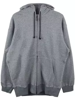 Y's хлопковая толстовка с капюшоном на молнии, серый