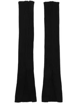 Y's манжеты в рубчик, черный