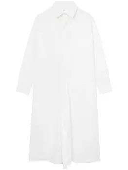 Y's платье-рубашка миди, белый