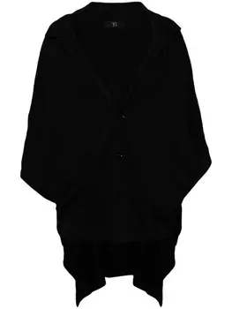 Y's плиссированный однобортный пиджак, черный