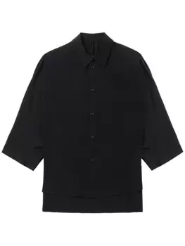 Y's рубашка с рукавами три четверти, черный