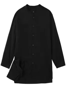 Y's рубашка с воротником-стойкой, черный