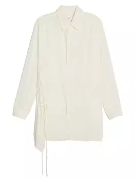 Y's рубашка со шнуровкой, белый