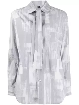 Y's рубашка в полоску, серый