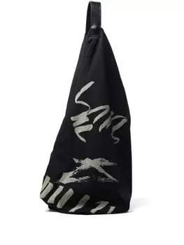 Y's шерстяной рюкзак на одно плечо, черный