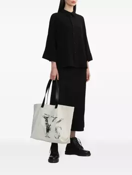 Y's сумка-тоут с логотипом, белый