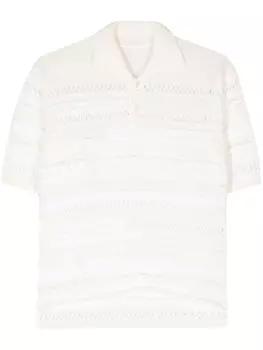 Y's трикотажная рубашка поло, нейтральный цвет