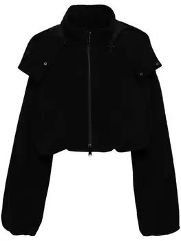 Y's укороченная куртка с высоким воротником, черный