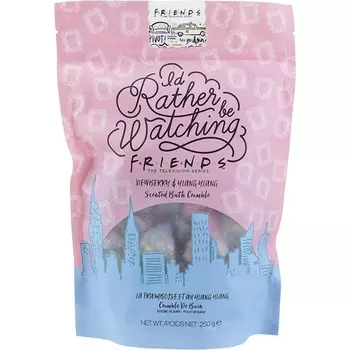 Я бы предпочел смотреть Friends Beauty Bath Crumble Dewberry and Ylang Ylang Aromatherapy Bath Fizz 250 г (8,8 унции), Paladone