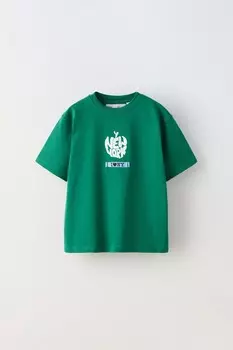 Я люблю нью-йорк футболка ZARA, зеленый