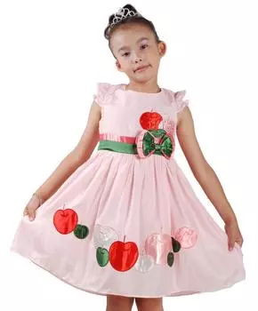 Яблочное платье Cinda, розовый