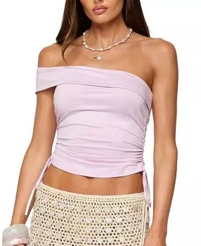 Яфа Асимметричный Топ с Открытым Плечом Edikted, фиолетовый