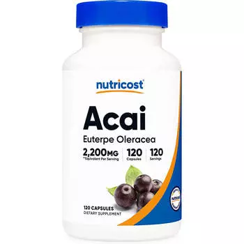 Ягоды асаи Nutricost, 120 капсул