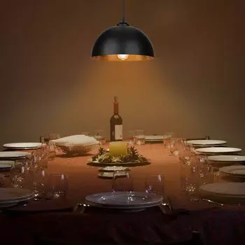 Yakimz 2x подвесной светильник с абажуром, подвесной светильник, светодиодный ретро-черный и золотой светильник для кухни