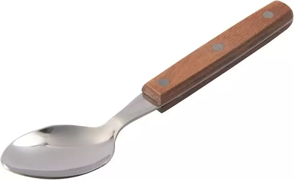 Yaksell 12544 Ложка для карри, 7,5 дюймов (19 см), коммерческие столовые приборы, термостойкое дерево, 3-точечные заклепки Yaxell, Braun