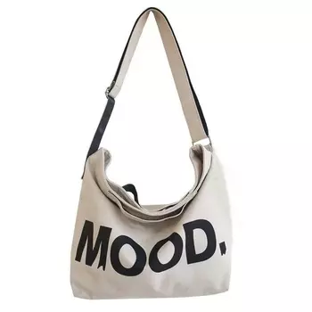 Yakuss Холщовая сумка-тоут, сумка через плечо, сумка через плечо, обычная, унисекс, хаки, черный, серый, белый