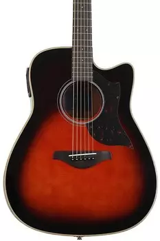 Yamaha A1M Dreadnought Cutaway Электроакустическая гитара - Tobacco Brown Sunburst A1M TBS