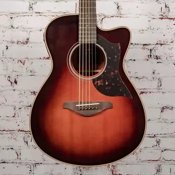Yamaha AC1M-TBS Акустическая электрогитара из красного дерева Табачный коричневый Sunburst x0069 Yamaha AC1M-TBS Electric Guitar Mahogany x0069