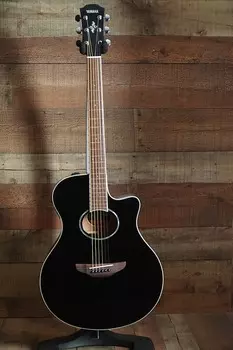 Yamaha APX600 Thin-line Cutaway — черный APX600 Thin-line Cutaway - Black