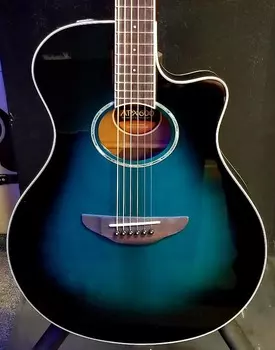 Yamaha APX600 Thinline Oriental Blue Burst с БЕСПЛАТНОЙ конфигурацией Pro APX600 Thinline with Electronics
