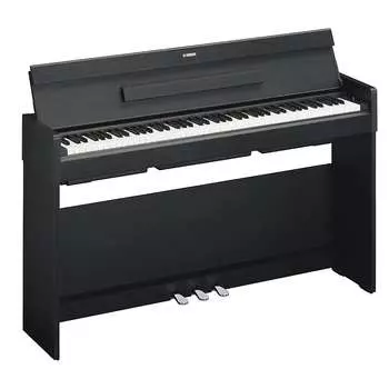 Yamaha Arius YDP-S35 88-клавишное тонкое цифровое пианино взвешенной экшн-консоли, черный орех YDPS35B