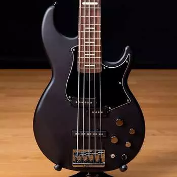 Yamaha BB735A 5-струнная электрическая бас-гитара - палисандр, матовый черный SN IIP263389
