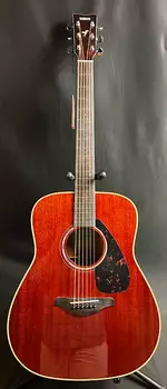 Yamaha FG850 Акустическая гитара Dreadnought из красного дерева Gloss Natural Finish
