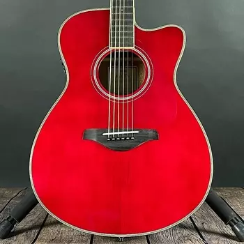 Yamaha FSC-TA TransAcoustic Concert Cutaway — рубиново-красный