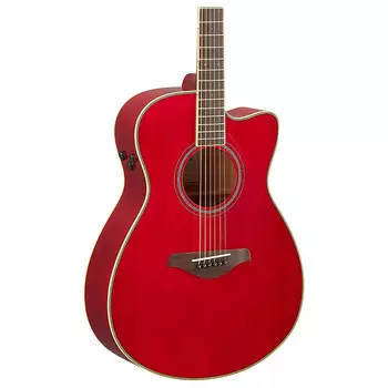 Yamaha FSC-TA TransAcoustic Концертная электроакустическая гитара в вырезе, рубиново-красный