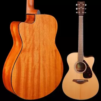 Yamaha FSX800C Small Body Acoustic-Electric Solid Top, натуральный, 4 фунта 0,1 унции FSX800C Small Body Acoustic-Electric Solid Top, Natural