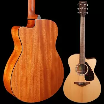 Yamaha FSX800C Small Body Acoustic-Electric Solid Top, натуральный, 4 фунта 4 унции FSX800C Small Body Acoustic-Electric Solid Top, Natural