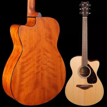 Yamaha FSX800C Small Body Acoustic-Electric Solid Top, натуральный цвет FSX800C Small Body Acoustic-Electric Solid Top, Natural