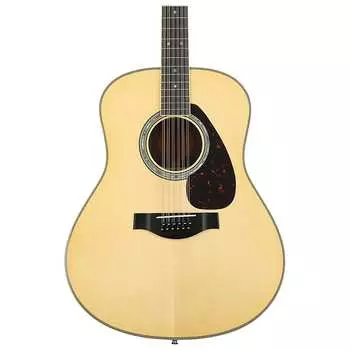 Yamaha LL16-12 ARE Jumbo 12-струнная электроакустическая гитара, натуральный цвет с жестким чехлом