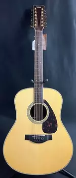 Yamaha LL16-12 Jumbo 12-струнная электроакустическая гитара ручной работы, натуральная, с футляром