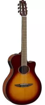 Yamaha NTX1 2020 Акустическая электрическая нейлоновая гитара, коричневый Sunburst