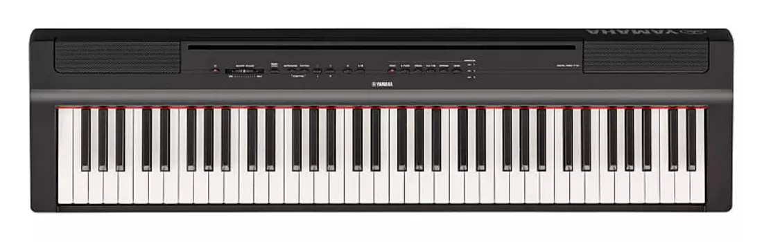 Yamaha P-121 73-клавишное цифровое пианино с динамиками — черное P121B