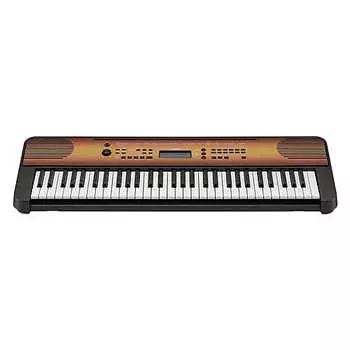 Yamaha PSRE360MA 61-клавишная портативная клавиатура, отделка клен