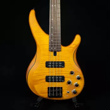 Yamaha TRBX604FM 4-String Electric Bass Guitar Палисандр Накладка на гриф Matte Amber (1HZ063167)
