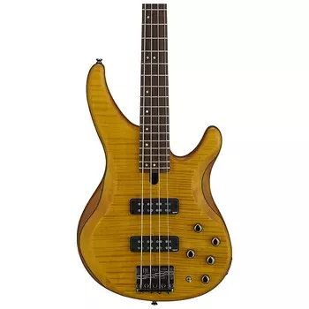 Yamaha TRBX604FM 4-струнная бас-гитара, огненный клен, матовый янтарь