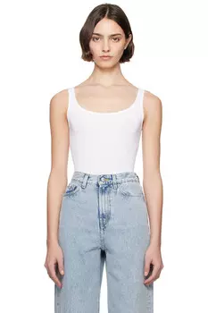 Ямайка стринги боди Wolford, белый