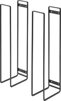 Yamazaki 5772 Настенный картонный контейнер для хранения, черный, ок. Ш 2,8 x Г 4,9 x В 15,7 дюймов (7 x 12,5 x 40 см), башня, картонное хранилище, можно связать как есть, Black