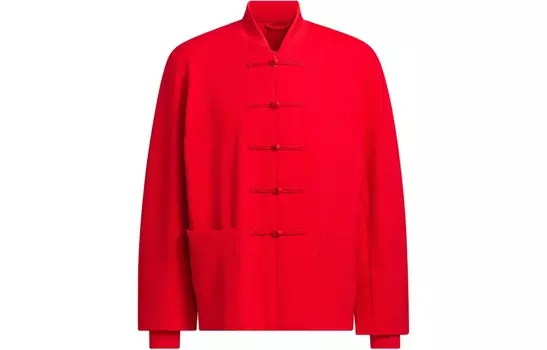 Yang Guidong Co-branded Model Jacket Unisex Light Scarlet Adidas, алый