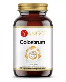 Yango, Colostrum - 40% IgG, БАД, 90 капсул. Inna marka