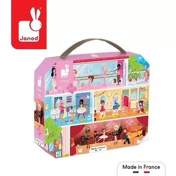 Янод, пазл, в чемодане, Академия танцев, 100 шт. Janod