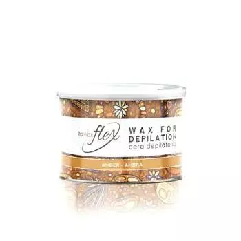 Янтарь), высокопластичный, прозрачный воск для депиляции в баллоне 400 мл для депиляции больших участков волос ItalWax Flex Amber (