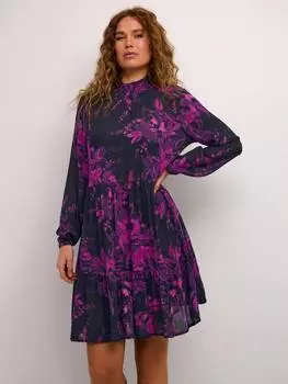 Янтарное платье evity KAFFE, цвет Black/Purple Painted