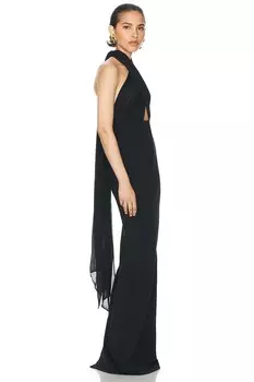 Янтарное платье Helsa, черный