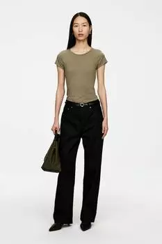 Янтарные джинсы-бочонки Arket, черный