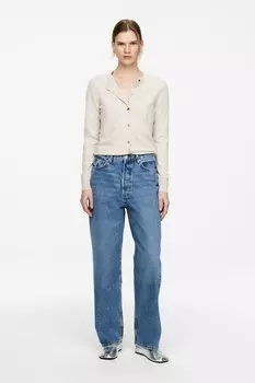 Янтарные джинсы-бочонки Arket, синий