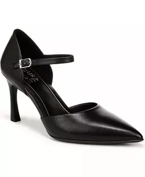 Янтарные туфли-лодочки с ремешком на щиколотке Naturalizer, черный